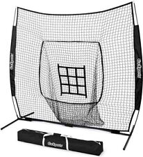 7ft x 7ft Baseball & Softball Practice Hitting, Pitching Net with Bow Type Frame picture