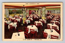 Chicago IL-Illinois, The Bamboo Inn, Dining Room, Vintage Postcard picture