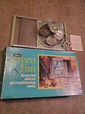 Vintage Marvin Screen Window Fan Green Expandable Model 10 SF NOS picture