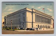 Cincinnati OH-Ohio, Hamilton County Court House, Antique, Vintage Postcard picture
