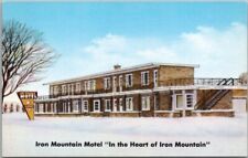 1950s Iron Mountain, Michigan Postcard IRON MOUNTAIN  MOTEL Roadside / Unused picture