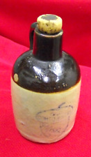 Old Miniature Stoneware Whiskey Jug (BX358) Antique Small Liquor Bottle picture