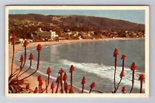 Laguna Beach CA-California, Scenic View Of Coast, Antique, Vintage Postcard picture
