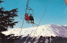  Postcard Skiers On Way to Sun Deck Mt Alyeska Alaska picture