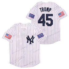 DONALD TRUMP #45 NEW YORK YANKEES USA PRESIDENT Jersey gift novelty S M L XL XXL picture