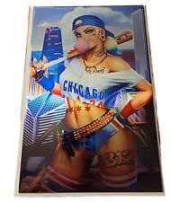 Hardlee Thinn Chicago Cubs C2E2 2024 Tristan Thompson Metal 6/10 Signed picture