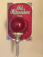 AWESOME OLD MILWAUKEE BEER LIGHT UP SIGN SCONCE WALL HANG picture
