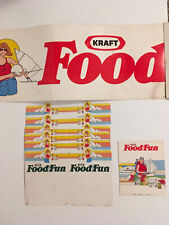 Vintage 1983 - Kraft Food&Fun In Store Advertisement Lot - RARE picture