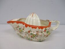 ANTIQUE O.G. JAPAN PRETTY CHINTZ FLOWER JUICER REAMER picture