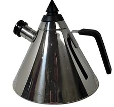 Vintage MCM Cone Tea Kettle Made In Italy By Robinson Design Group Inox 1990 picture