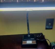Vintage Mid Century Black Flourescent Goose Neck Industrial Desk Lamp  picture