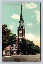 Kalamazoo MI-Michigan, M.E. Church, Antique Vintage Souvenir Postcard picture