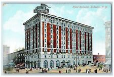 c1910's Hotel Rochester Building Horse Drawn Carriages View New York NY Postcard picture