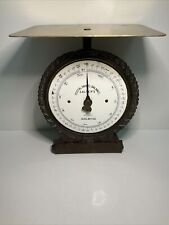 Antique Salter Scales Ornate Cast Iron Brass Postal Parcel Balance 11 Lb picture