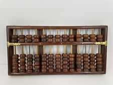 Vintage Chinese Abacus Lotus Flower Brand Huanghuali Wood picture