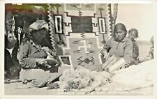 Frashers RPPC Women Carding Wool for Navajo Indian Rug Weaving, Arizona Unposted picture