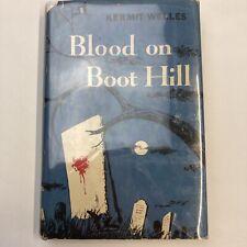 Vintage Western Pulp Novel Gunslinger's Past Haunts Him Blood on Boot Hill 1958 picture