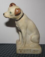 Vintage RCA Victor Nipper Dog Chalk Ware Figurine picture