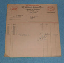 1930 The Slidewell Neckwear Co Inc Broadway New York Billhead picture