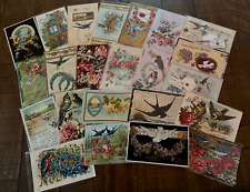 Lot of 23 Antique Greetings Vintage Postcards with Bird~BIRDS~ in sleeves-k-15 picture