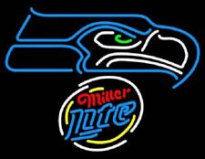 CoCo Seattle Seahawks Miller Lite Beer Neon Sign Light 24