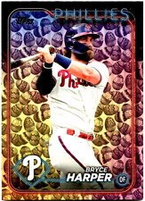 Bryce Harper 💥2024 Topps Series 1 🔥Easter Egg Foil Parallel SP🔥 #200 picture