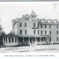 c1910s Daytona, Florida The Oaks Advertising Trade Card Postcard Hotel Price A59 picture