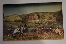 Vintage Old Postcard Montana Diorama of Reno's Retreat Custer's Last Stand Fight picture