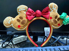 Disney Christmas Holiday Gingerbread Ears Headband Mickey Minnie Mickey Party picture