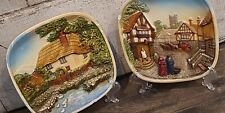 2 Vintage | Legend Products | England | 3D Chalkware | Tudor Wall Plaque  picture