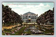 Philadelphia PA-Pennsylvania, Sunken Gardens Horticultural Hall Vintage Postcard picture