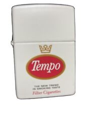 2000 New Zippo “TEMPO” Lighter—White Matte~ RARE picture