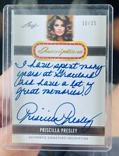 Priscilla Presley 2012 Leaf Auto Elvis Graceland /25 SP Autograph Signed ON CARD picture