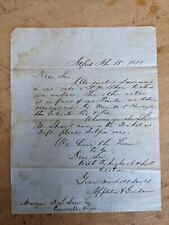 1858 Handwritten Letter. Summens J. M. Shaw picture