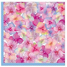 TWO Individual Paper Luncheon Decoupage Napkins FLOWERS EXPLOSION Art Decorative picture