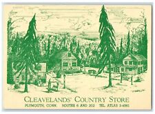 c1940s Cleveland Country Store Plymouth Connecticut Unposted Green Tint Postcard picture
