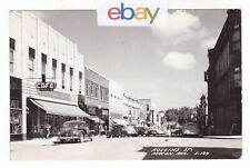 c1950 RPPC MACON MISSOURI POLICE CAR CAFE DOWNTOWN CARS VITNAGE POSTCARD MO OLD picture