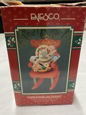 1994 ENESCO TREASURY OF CHRISTMAS ORNAMENT“Good Friends Are Forever”RARE picture