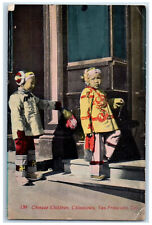1911 Chinese Children Chinatown San Francisco California CA Postcard picture