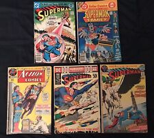 NEAL ADAMS SUPERMAN & ACTION lot of 5 comics: #249, 252, 308, 404, 183...AVG VG picture