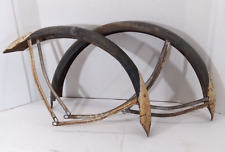 Vintage Prewar Bicycle Fender Set Curved Braces Peaked  26
