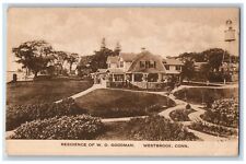 Westbrook Connecticut CT Postcard Residence Of W. O. Goodman House 1924 Vintage picture