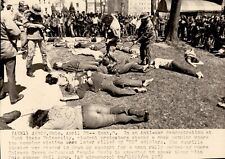 LG987 1972 Wire Photo KENT STATE UNIV ANTI-WAR DEMONSTRATION CHICAGO SEVEN TRIAL picture