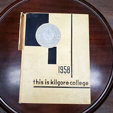 Vintage KILGORE, TEXAS - KILGORE COLLEGE 1958 YEARBOOK  Rangerettes FOOTBALL picture