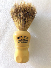 Vintage Made Rite 250 PB Pure Badger Shaving Brush Rubber & Bakelite Handle picture