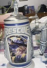 Vintage 1997 Collectible Tribute To Rescue Workers Beer Stein Police Fire EMT DR picture