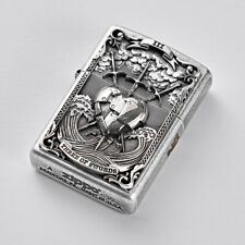 Zippo Lighter Three of Swords Silver Emblem Windproof  New in Box picture