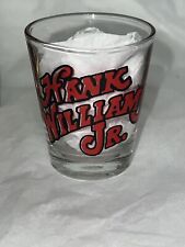 Vintage Hank Williams Jr Shot Glass RED Beautiful Condition picture