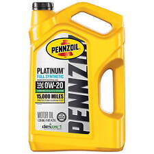 Pennzoil Platinum Full Synthetic 0W-20 Motor Oil, 5-Quart,engine protection, picture