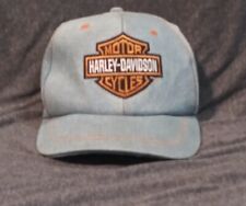 Vintage Harley Davidson Denim Hat  Adjustable Strapback picture